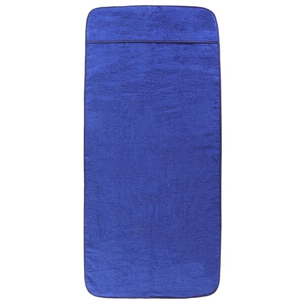 vidaXL Beach Towels 2 pcs Royal Blue 75x200 cm Fabric 400 GSM