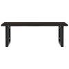 vidaXL Basin Shelf Wall Mounted Steel and Solid Wood Oak
