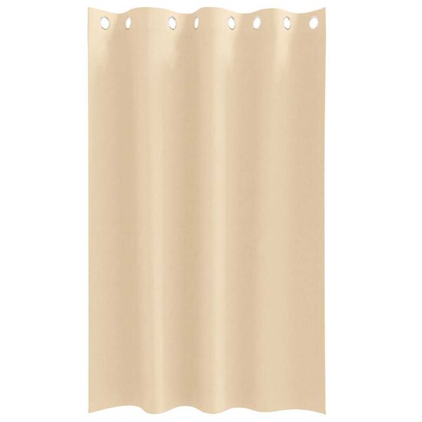 vidaXL Blackout Curtains with Rings 2 pcs Cream 175 x 140 cm Polyester