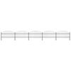 vidaXL Garden Fence with Spear Top Steel 838x100 cm Black