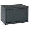 vidaXL Safe Box with Lock Dark grey 31 x 20 x 20 cm Steel