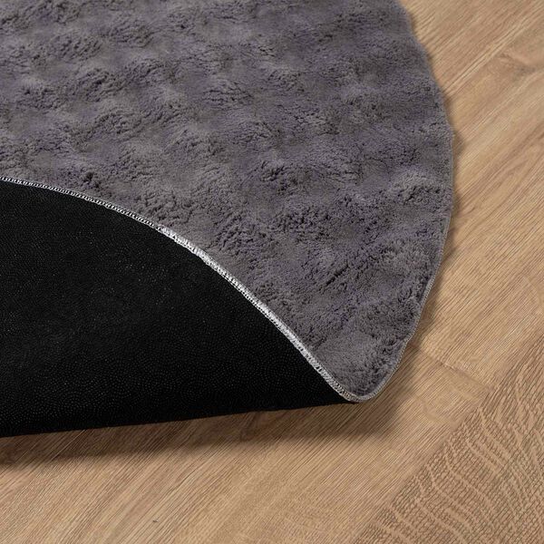 vidaXL Area Rugs Round Anthracite &Oslash; 200 CM Polyester
