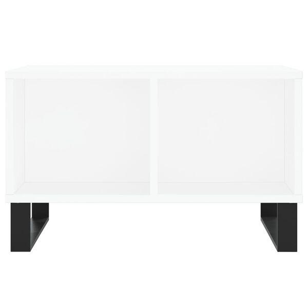 vidaXL Coffee Table White 60x50x36.5 cm Engineered Wood