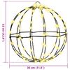 vidaXL Ball with 192 LEDs 2 pcs Warm white 30 cm Metal