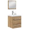 vidaXL Bathroom Furniture Set 2 pcs Artisan Oak Engineered Wood
