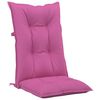 vidaXL Garden Highback Chair Cushions 2 pcs Pink 120x50x7 cm Fabric