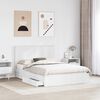 vidaXL Storage Bed with Headboard White 140 x 190 cm Engineered Wood