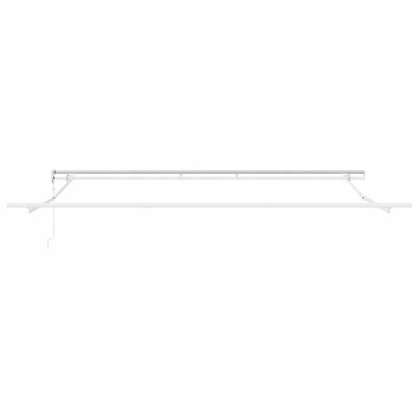 vidaXL Awning Manual White 5 x 3.5 m Metal