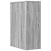 vidaXL Narrow Bathroom Cupboard with Wheels Grey Sonoma Engineered Wood