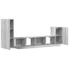 vidaXL 4 Piece TV Cabinet Set Grey Sonoma Engineered Wood