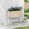 vidaXL Planter Ivory 100 x 45 x 90 cm Galvanised Steel