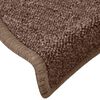 vidaXL Stair Mats 30 pcs 65x24x4 cm Brown Half Round Large
