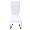 vidaXL Cantilever Dining Chairs 2 pcs White Faux Leather