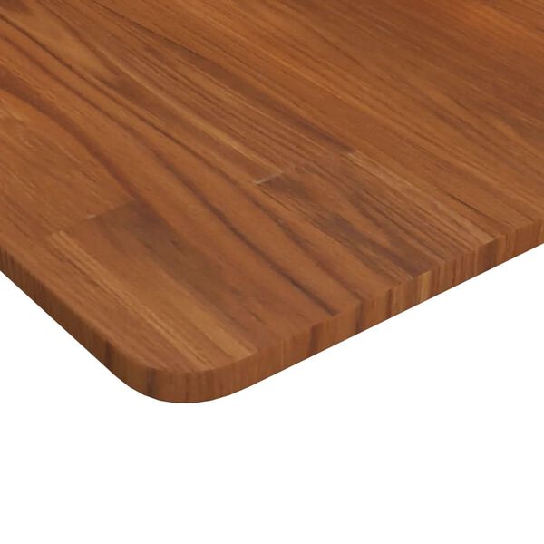 vidaXL Bathroom Countertop Dark Brown 80x40x1.5cm Treated Solid Wood