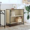 vidaXL Book Cabinet Sonoma Oak 80.5x35x76 cm Engineered Wood