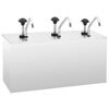 vidaXL Sauce Dispenser Stainless Steel 3 x 3,5 L