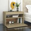 vidaXL Bedside Cabinet & LED Lights 2 pcs Sonoma Oak 60x35x40 cm