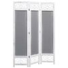 vidaXL 3-Panel Room Divider Grey 105x165 cm Fabric