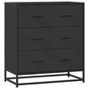 vidaXL Sideboard Black 68x35x76 cm Engineered Wood and Metal