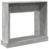 vidaXL Fireplace Surround Concrete Grey 100x30x87.5 cm Engineered Wood