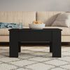 vidaXL Coffee Table Black 79x49x41 cm Engineered Wood