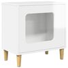 vidaXL Cat House Gloss White 51 x 30 x 52 cm Engineered Wood