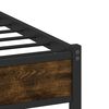 vidaXL Metal Bed Frame without Mattress Smoked Oak 120x200 cm