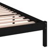 vidaXL Bed Frame without Mattress Solid Wood Pine 140x200cm Black