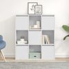 vidaXL Bookcase White 89x24x101.5 cm Engineered Wood