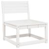 vidaXL Garden Sofa White Solid Wood Pine