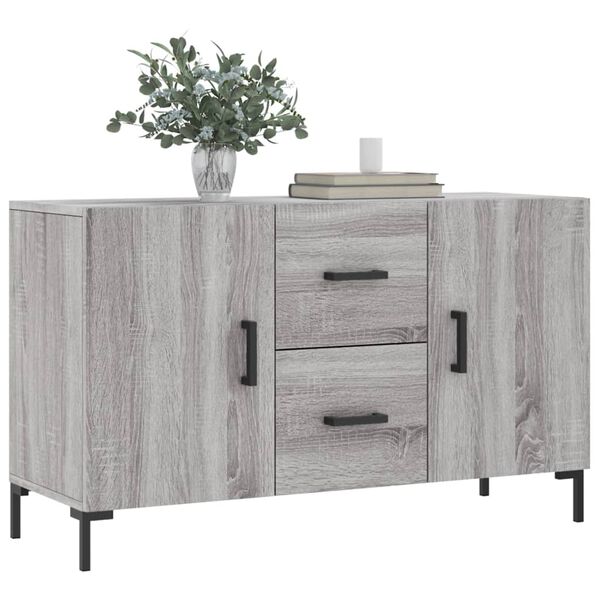 vidaXL Sideboard Grey Sonoma 100x36x60 cm Engineered Wood