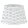 vidaXL Lamp Shade White Ø38x23 cm Wicker