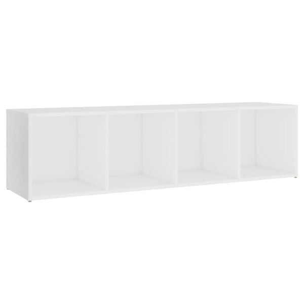 vidaXL 3 Piece TV Cabinet Set White Engineered Wood