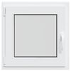 Basement Window Manual RISOR White 50 x 50 cm PVC and Glass