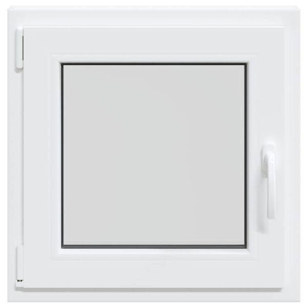 Basement Window Manual RISOR White 50 x 50 cm PVC and Glass