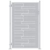 vidaXL Garden Gate 85 x 144 cm Stainless Steel Silver Lockable