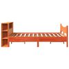 vidaXL Bed Frame without Mattress Wax Brown 120x190 cm Small Double Solid Wood Pine