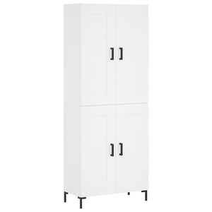 vidaXL Highboard White 69.5x34x180 cm Engineered Wood