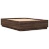 vidaXL Bed Frame without Mattress Brown Oak 120x200 cm