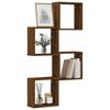 vidaXL Wall Cube Shelves 4 pcs Brown Oak 30x15x30 cm