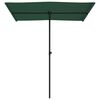 vidaXL Garden Parasol with Aluminium Pole 180x110 cm Green