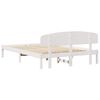 vidaXL Bed Frame with Headboard White 160 x 200 cm Solid Pine Wood