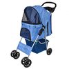 vidaXL Pet Stroller | Blue | PVC & polyester fabric | Medium | Foldable