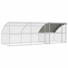 vidaXL Chicken Cage 3 pcs Silver 600 x 200 x 200 cm Steel and PE