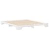 vidaXL Bed Frame White 200 x 210 cm Solid Pine Wood