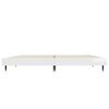 vidaXL Bed Frame without Mattress High Gloss White 140x190 cm