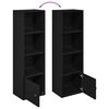 vidaXL Bookcase Black Oak 31x24x102 cm Engineered Wood