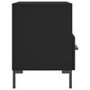 vidaXL Bedside Cabinets 2 pcs Black 40x35x47.5 cm Engineered Wood