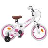 vidaXL Kids Bike 16 Inches for 4-6 Years Old White