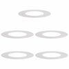 vidaXL suitable for Flat Tree Rings 5 pcs Silver &Oslash;40/70 cm